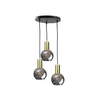 Netlighting Supra Cluster Pendant Ceiling Light Black Gold 30cm 3x E27