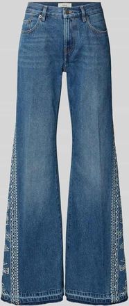 BA&SH Flared Jeans mit Motiv-Stitching Modell VIVY in Blau, Gr&ouml;&szlig;e 36