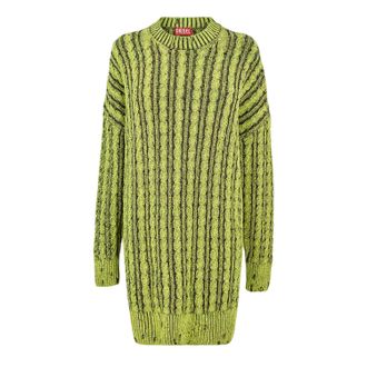 Diesel Dames Pantse Maglia Trui Jurk (Groen)