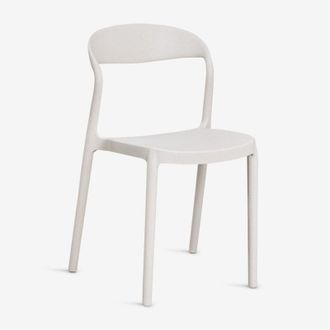 Sklum Set di 2 sedie da giardino impilabili in polipropilene Brenza SKLUM