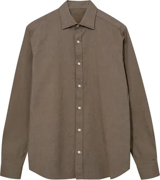 Mos Mosh MOS Mosh - MMGMarco Oxford Shirt - Dames - Overhemden - Bruin - Maat: XL Katoen