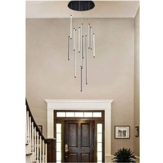 Trade Shop Trade Shop Traesio - Trade Shop - Lampadario Sospeso 105 w Moderno Pendenti Led Nero Luce 4000k 6500k 3000k Lp-45n