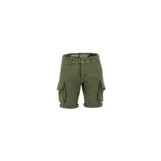 Alpha Industries Essenti&euml;le Zomer Crew Shorts - Heren - Korte Broeken - Groen - W33 - Katoen - Korte Broeken