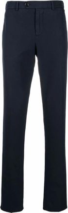 Brunello Cucinelli Blauwe Broek Stijlvol - Heren - Slim Fit Broeken - Blauw - S - Broeken