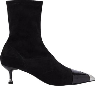 Liu Jo Deva 19 Enkellaarsjes - Dames - Laarzen met Hak - Zwart - 37 EU - Polyester - Schoenen