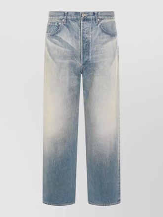 Auralee straight trousers with belt loops and rivets