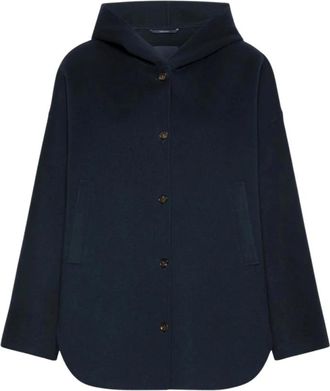 Max Mara Smmanita Hoodie - Dames - Mantels - Blauw - Maat: S