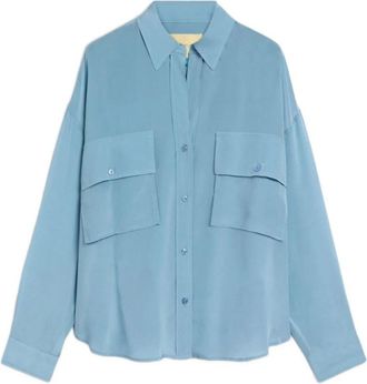 Momoni Momon&igrave; Shirts - Dames - Overhemden - Blauw - XS - Overhemden