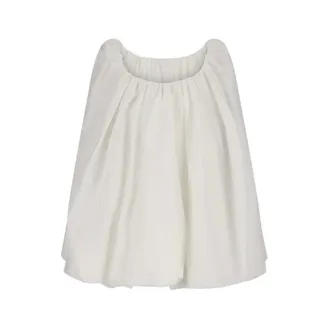 Jacquemus Blouses, female, White, Size: 2XS Lavande Top