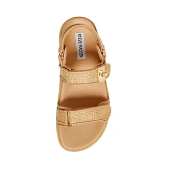 Steve Madden Mona Sandal Raffia MONA04S1-816 Womens