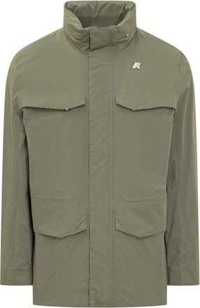 K-Way Green Solid Hood Jackets