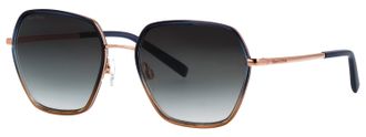 Marc O'Polo Sonnenbrille MARC OPOLO Modell 505122, Damen, blau verlauf, ros&eacute;gold, leicht gl&auml;nzend, leicht transparent, metallic, Sonnenbrillen Sonnenbrille, Form 