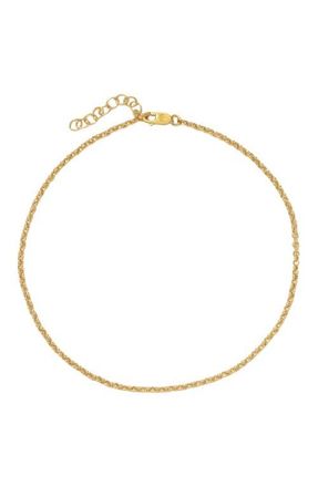 Made by Mary Rolo Chain Anklet in Gold Filled at Nordstrom, Size 10