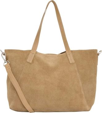 BTF-CPH Btfcph - Suede Mini Shopper - Dames - Tassen - Beige - Maat: ONE Size Su&egrave;de