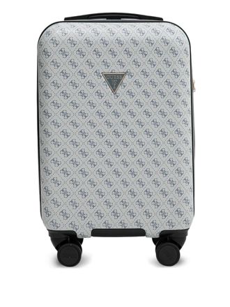 Guess Co Jesco logo-patterned suitcase - Neutrals