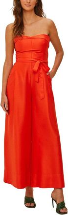 Farm Rio Farm Rio Strapless Straight Neckline Jumpsuit