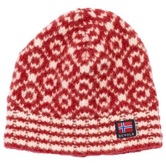 Devold Svalbard Wool Beanie M&uuml;tze - Unisex | rot/rosa
