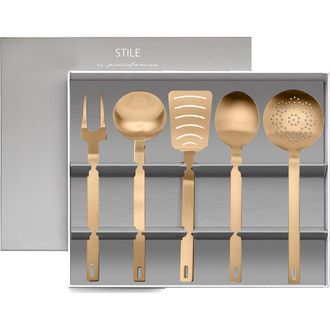 Mepra Stile Kitchen Tools with Box - 5 Pieces in Ice Gold at Nordstrom