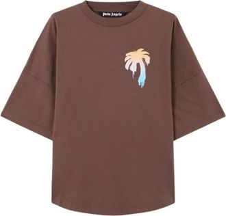 Palm Angels I Love PA Over Tee - Heren - T-shirts - Bruin - XS - Tops