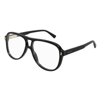 Gucci Aviator Optical Frame - Heren - Brillen - Zwart - 57 MM - Accessoires