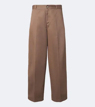 Christophe Lemaire Twill barrel-leg pants