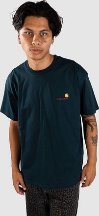 Carhartt Work in Progress American Script T-Shirt gr&uuml;n