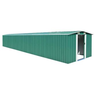 Berkfield Home Garden Shed Green 257x779x181 cm Galvanised steel | Size: 257 x 779 x 181 cm