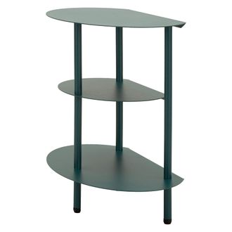 Dmora Mesa De Centro Ganale, 3 Estantes, 2 Compartimentos, 9x31x54h Cm Verde