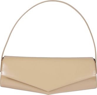 Jil Sander Kante Flap Shoulder Cylindrical Leather Shoulder Bag