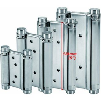 Gabrielle Bisagras De Resorte Gabrielle (126 Mm) De Acero Inoxidable De Doble Acci&oacute;n Para Puertas Batientes, Bisagra De Cierre Autom&aacute;tico Para Sal&oacute;n, Cafeter&iacute;a,