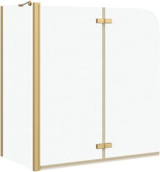 vidaXL Enclosure De Ducha Manual Dorado 120 X 68 X 130 Cm Vidaxl