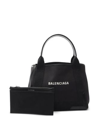 Balenciaga Borsa tote Navy Cabas S in tela navy 2010-2025 - Nero