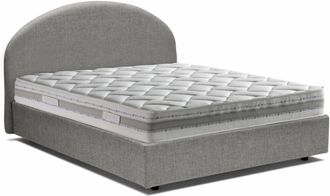 Talamo Italia Talamo Italia - Dmora - Letto Matrimoniale Dadamol, Letto Contenitore Con Rivestimento In Tessuto, 100% Made In Italy, Apertura Frontale, Con Materass
