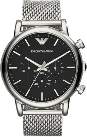 Emporio Armani Accessoires, Heren, Grijs, ONE Size, Ar 1808 Horloge