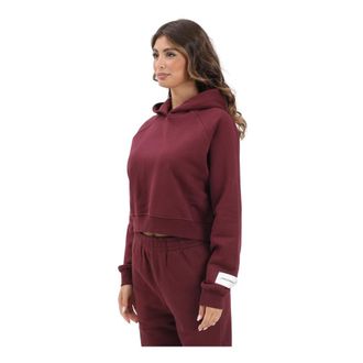 Hinnominate Cropped Hooded Sweatshirt - Dames - Sweatshirts - Rood - S - Hoodies & sweatvesten