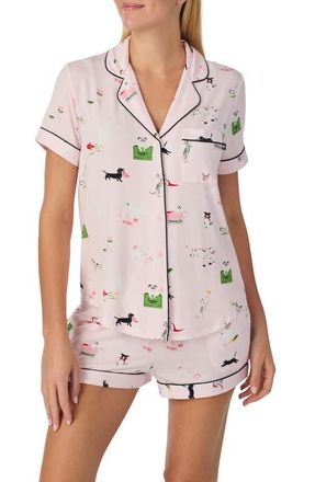Kate Spade New York print short pajamas in Pink Multi at Nordstrom, Size X-Small