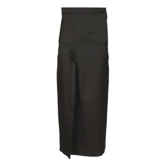 Christophe Lemaire Wool Blend Panelled Midi Skirt - female - Lemaire - Midi Skirts - Black - 2XS - Skirts