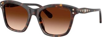 Swarovski 0Sk 6063 - unisex - Zonnebrillen - Bruin - 54 MM - Accessoires