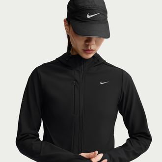 Nike Womens Swift Therma-FIT Repel Running Jacket in Black | IO1587-010