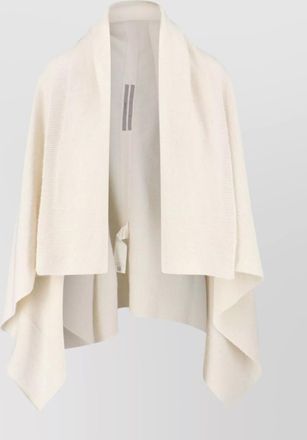 Rick Owens draped knitwear ribbed hem