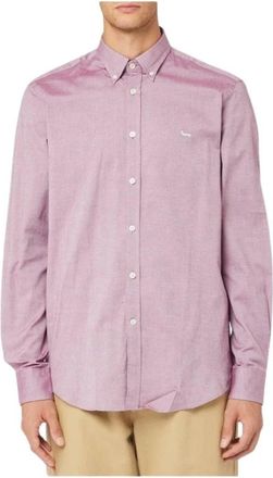 Harmont & Blaine Casual Shirts - Heren - Casual Overhemden - Rood - 2XL - Katoen - Overhemden