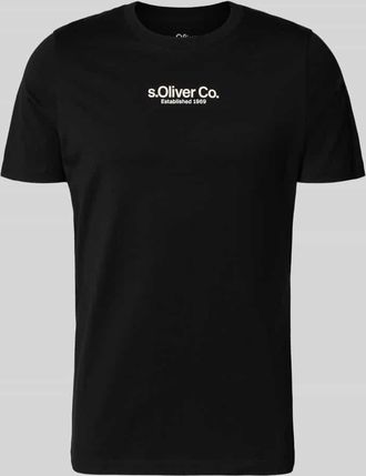 s.Oliver Red Label Regular Fit T-Shirt aus reiner Baumwolle in Black, Gr&ouml;&szlig;e XXXL