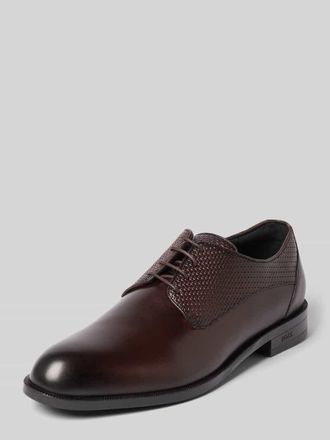 HUGO BOSS Schn&uuml;rschuhe aus reinem Leder Modell TAYIL in Dunkelbraun, Gr&ouml;&szlig;e 40