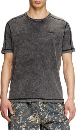 Diesel Denim Look Jersey T-Shirt in Black/Deni at Nordstrom, Size Small