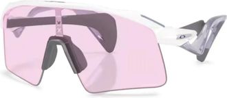 Oakley Occhiali da sole Stunt Wing geometrici - Bianco