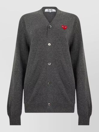 Comme Des Gar&ccedil;ons wool cardigan casual style ribbed collar