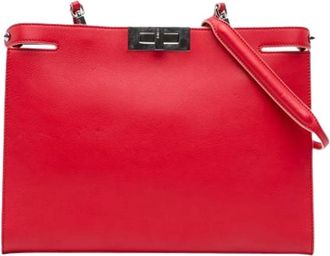 Fendi Pre-owned Handbags, female, Red, Size: ONE SIZE Pre-owned Crossbody Bag
