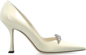 Jimmy Choo London Belinda Pump 90 - Dames - Pumps - Beige - 40 EU - Leer - Schoenen