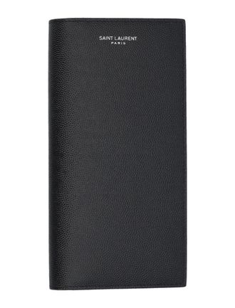 Saint Laurent Black Continental Logo Wallet