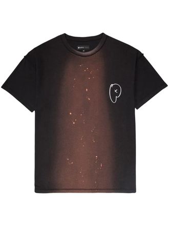 Purple T-shirt con stampa - BLACK